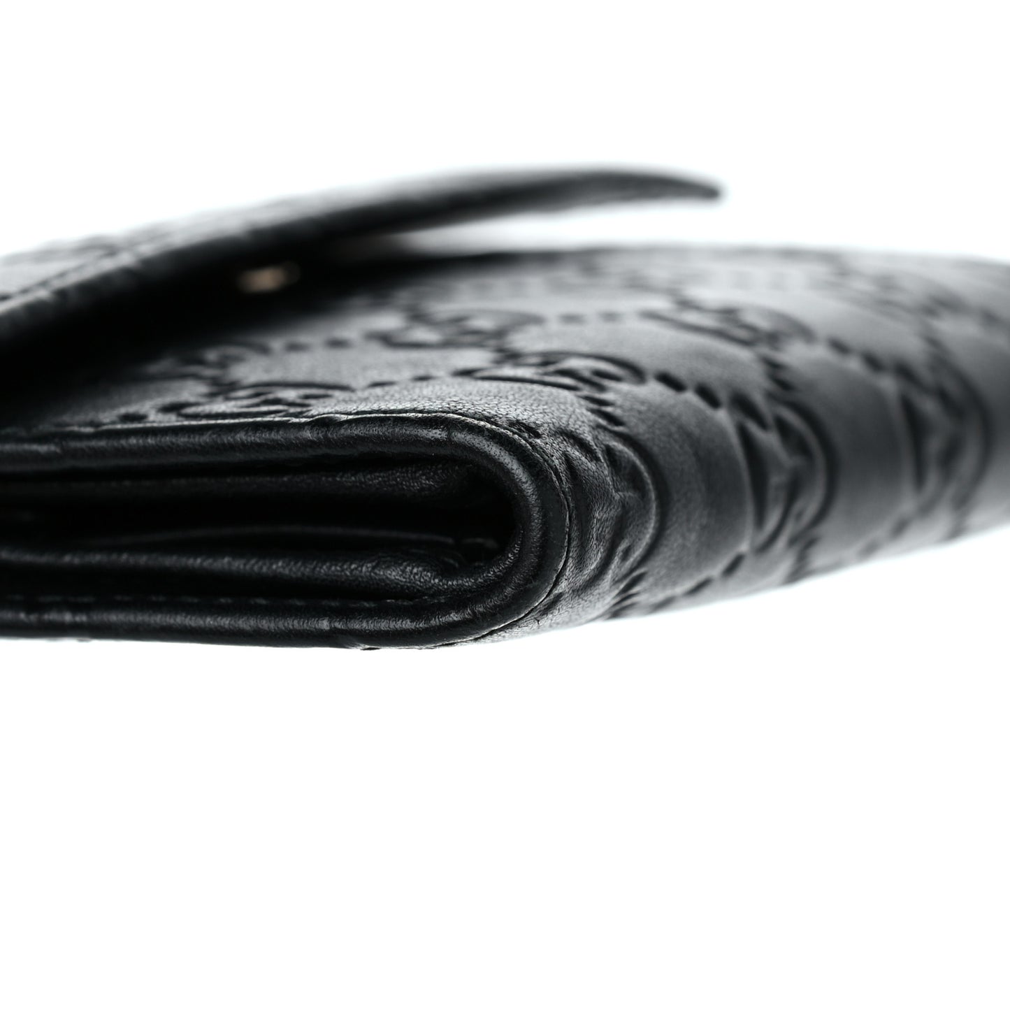 Guccissima Continental Flap Wallet Black