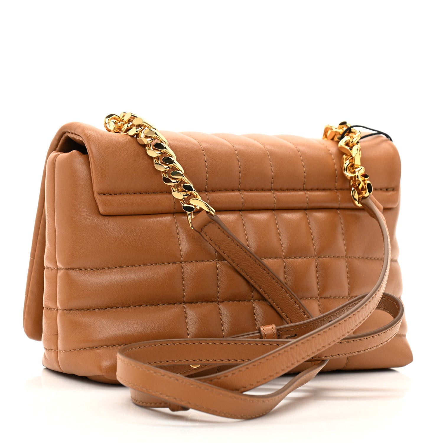 Burberry Lambskin Quilted Mini Lola Bag Maple Brown 3 of 8