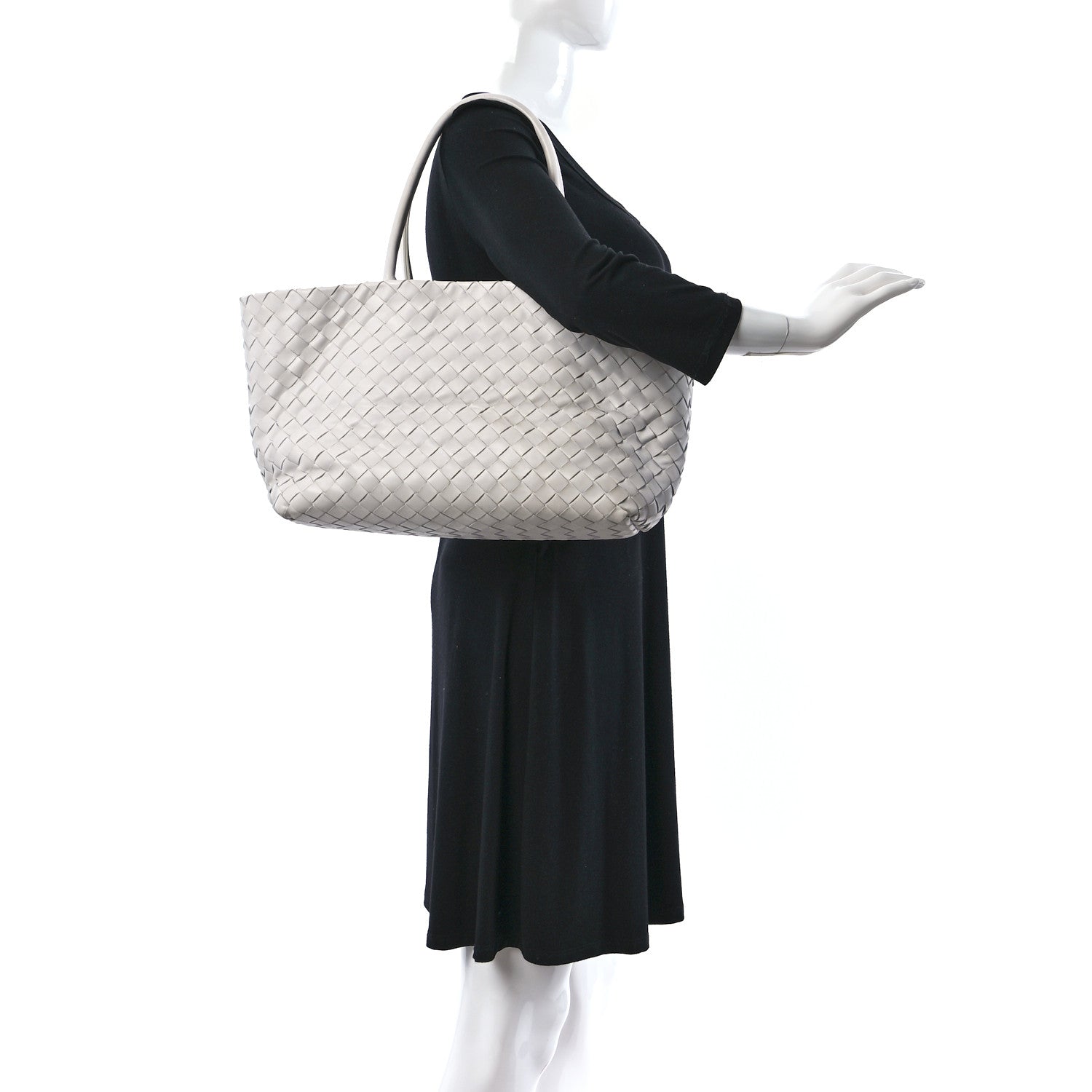 Bottega Veneta Nappa Intrecciato Tote Bag White 2 of 11