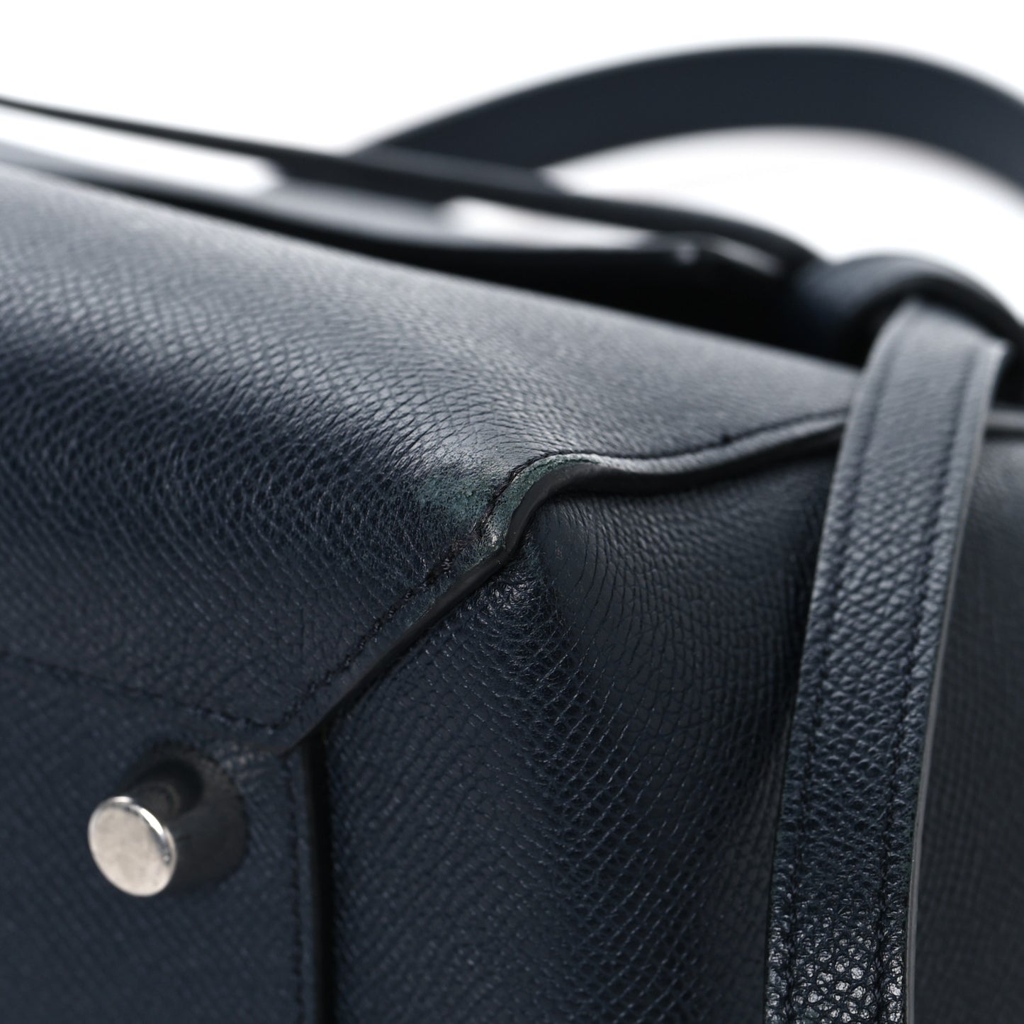 Grained Calfskin Mini Belt Bag Navy