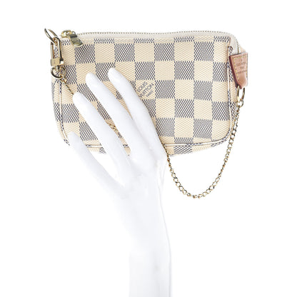 Louis Vuitton Damier Azur Mini Pochette Accessories 2 of 9