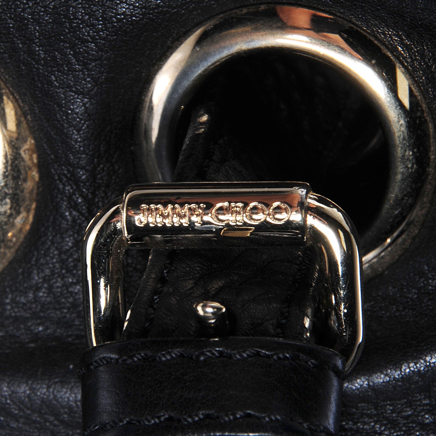 Jimmy Choo Leather Ramona Tote Black 7 of 8