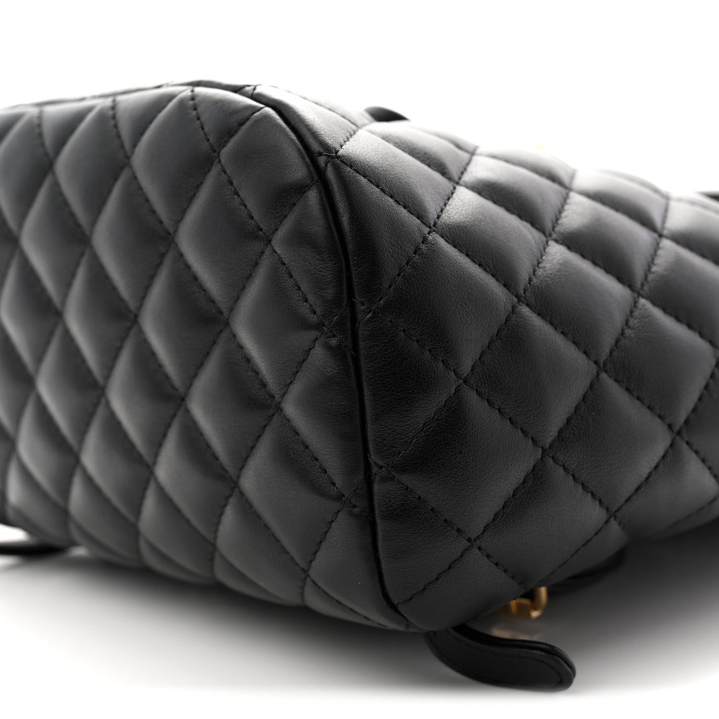 Lambskin Quilted Small Urban Spirit Backpack Black