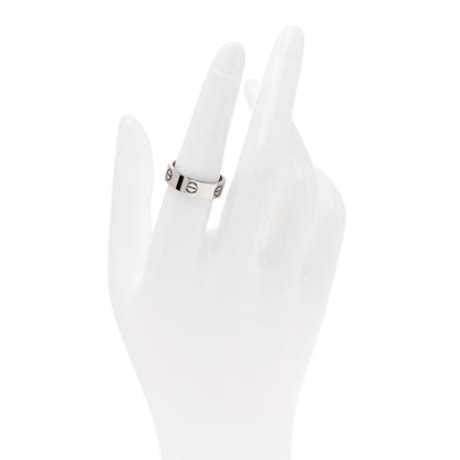 Cartier 18K White Gold 5.5mm LOVE Ring 54 6.75 2 of 4