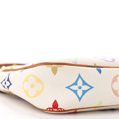 Louis Vuitton Monogram Multicolor Pochette Accessories White 8 of 9