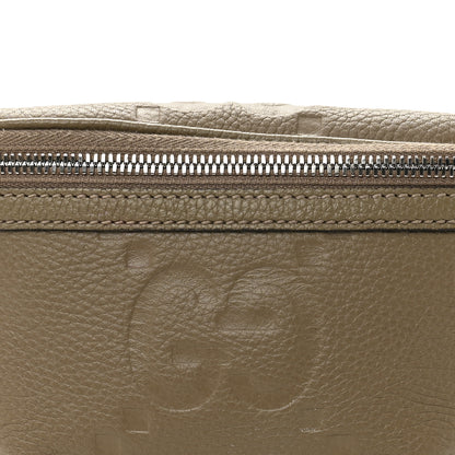 Gucci Piuma Calfskin Jumbo GG Embossed Small Belt Bag Good Taupe 8 of 10