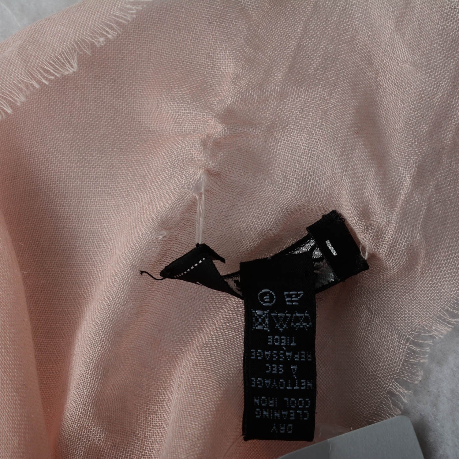 Chanel Modal Cashmere Sequins CC Scarf Rose Pale 5 of 7