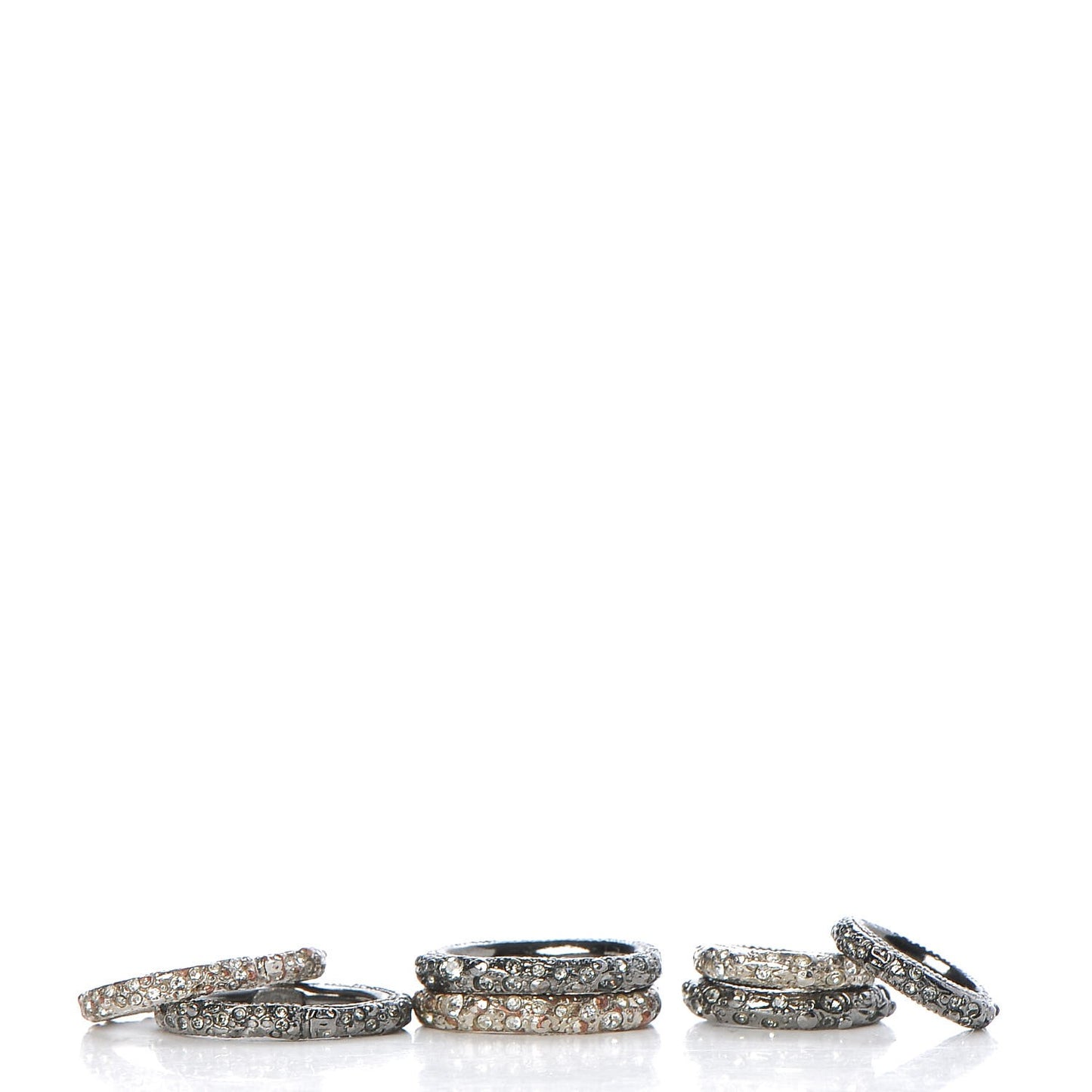 Crystal Knuckle Stackable Ring Set