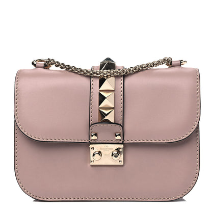 Valentino Garavani Vitello Small Glam Lock Rockstud Flap Poudre 1 of 5