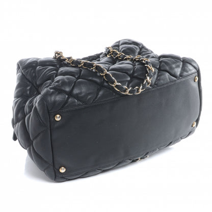 Chanel Lambskin Large Bubble Quilt Bowler Black 4 of 8