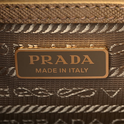 Prada Saffiano Lux Mini Galleria Double Zip Tote Platino 4 of 4