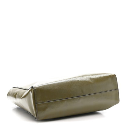 Prada Saffiano Vernice Shopping Tote Militare 4 of 21