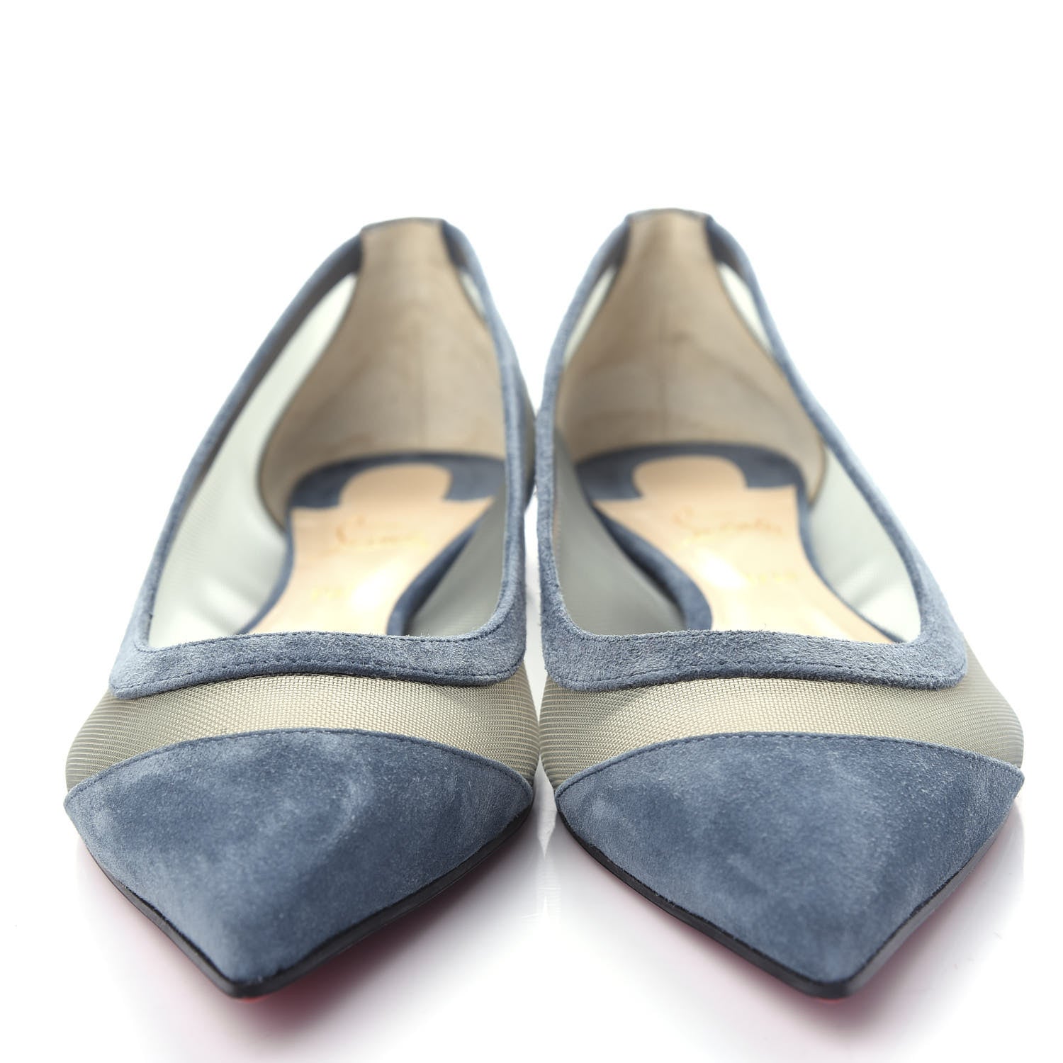 Christian Louboutin Veau Velours Rete Galativi Flats 37 Version Tempete 5 of 10