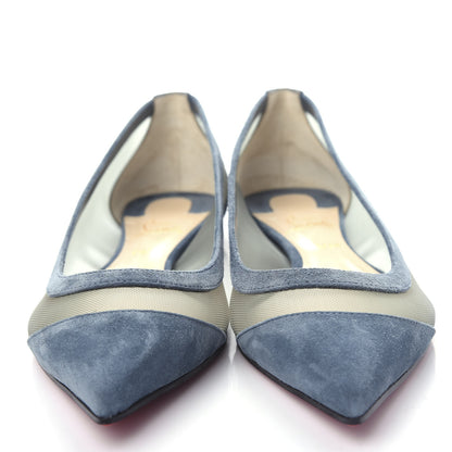 Christian Louboutin Veau Velours Rete Galativi Flats 37 Version Tempete 5 of 10