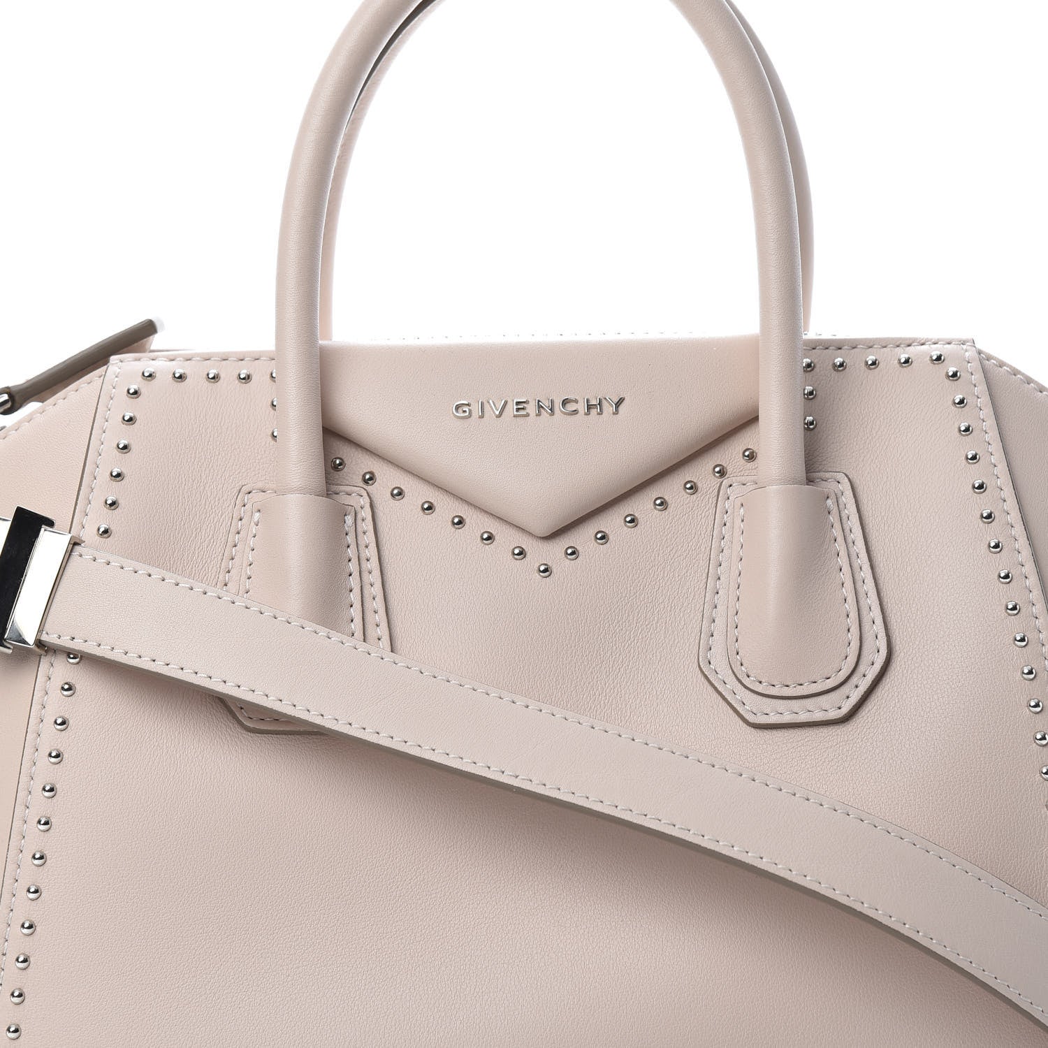 Givenchy Calfskin Small Studded Antigona Nude 8 of 11