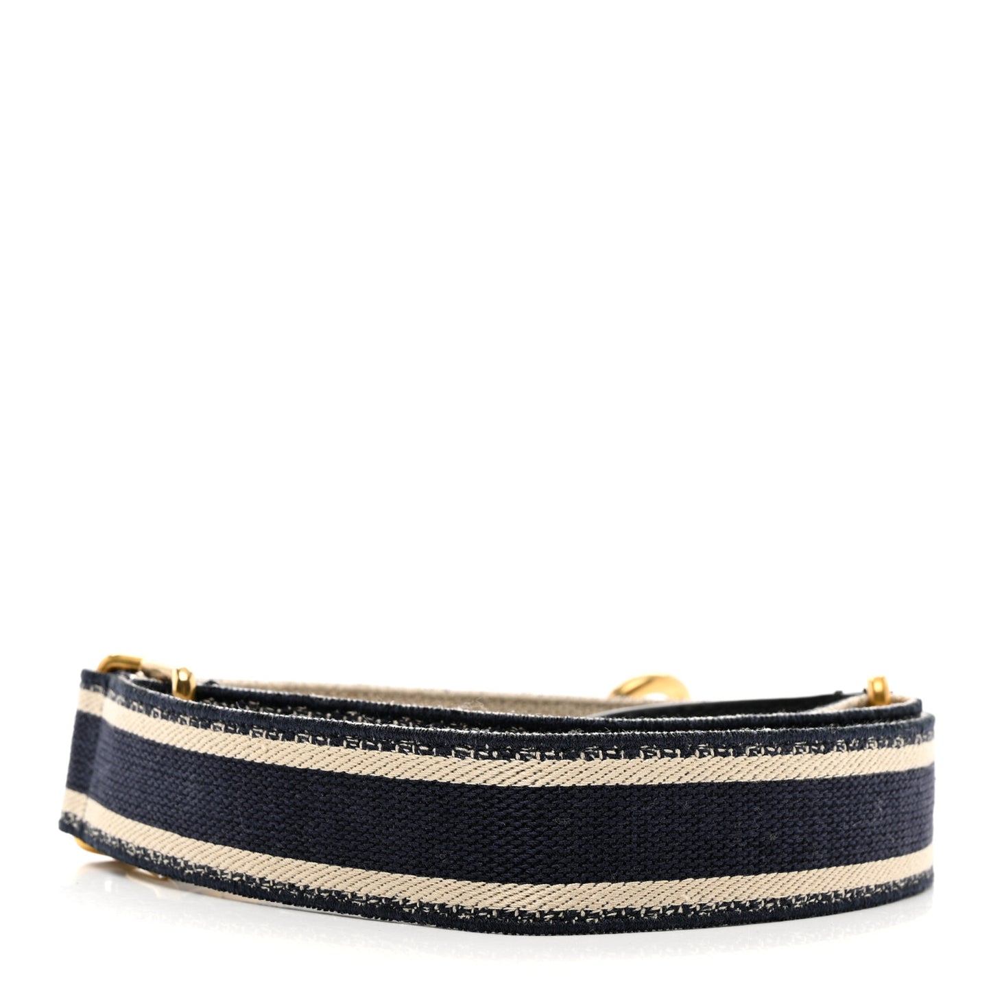 Canvas Embroidered Shoulder Strap Blue