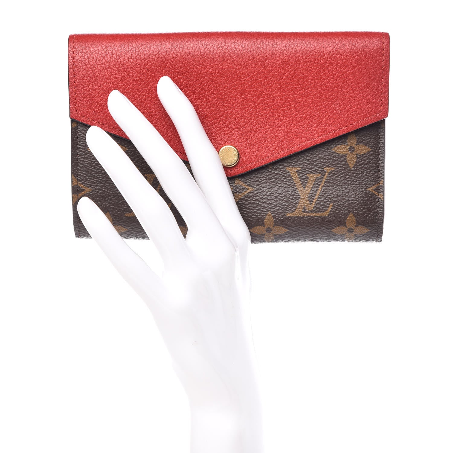 Louis Vuitton Monogram Pallas Compact Wallet Cherry 2 of 8