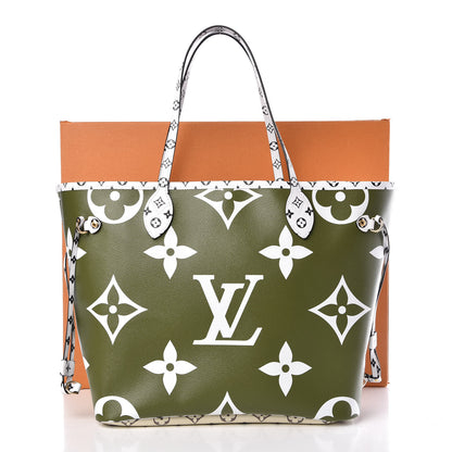 Louis Vuitton Monogram Giant Neverfull MM Kaki 8 of 8