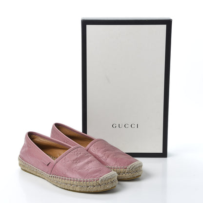 Gucci Guccissima Signature Espadrilles 37.5 Rose Baby Candy 13 of 13