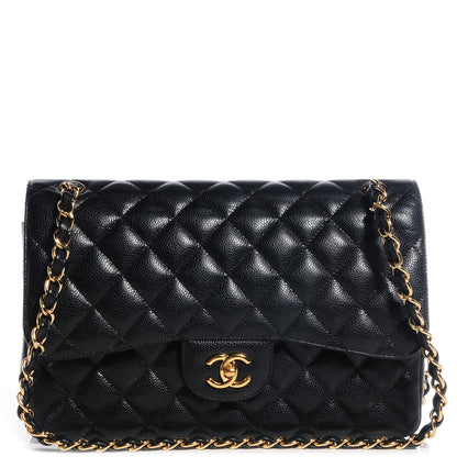Chanel Caviar Jumbo Double Flap Black 1 of 10