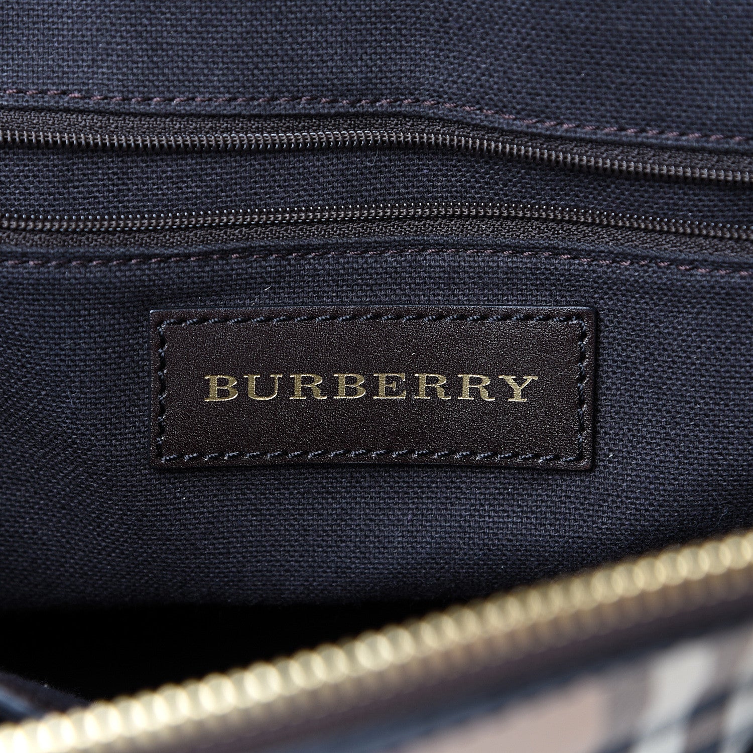 Burberry Haymarket Check Small Orchard Bowling Bag Chocolate 5 of 18