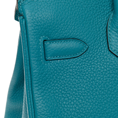 Hermes Togo Birkin 30 Turquoise 12 of 16