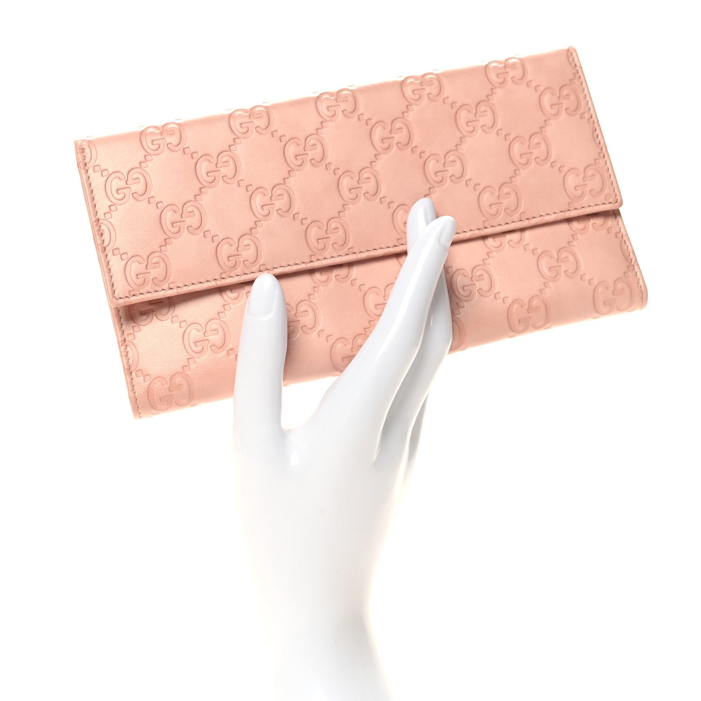 Guccissima Continental Flap Wallet Pink