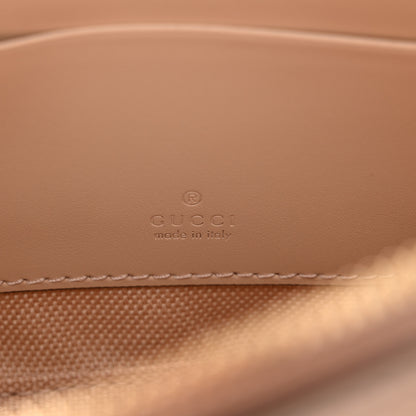 Gucci Calfskin GG Super Mini Debossed Chain Wallet Light Beige 7 of 10