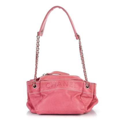 Chanel Lambskin Lax Accordion Hobo Pink 1 of 10