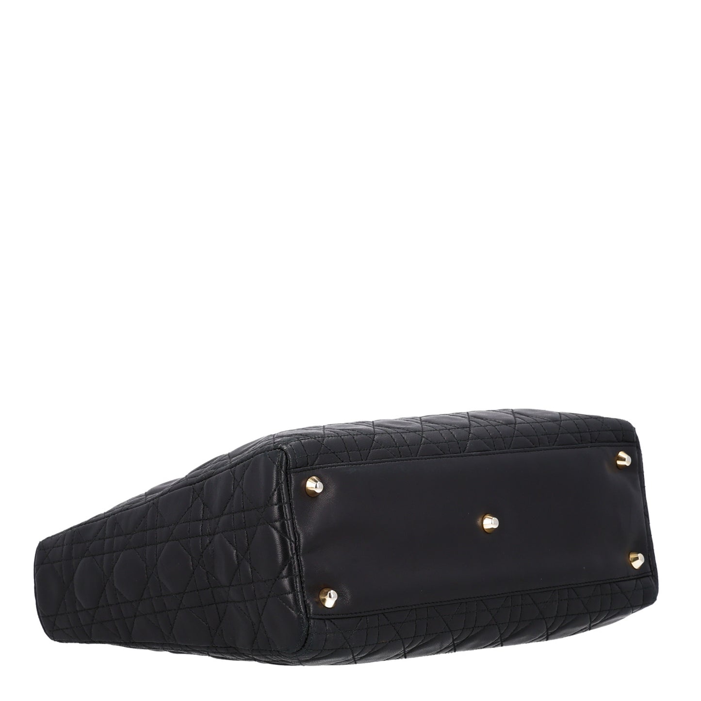 Lambskin Cannage Large Lady Dior Black