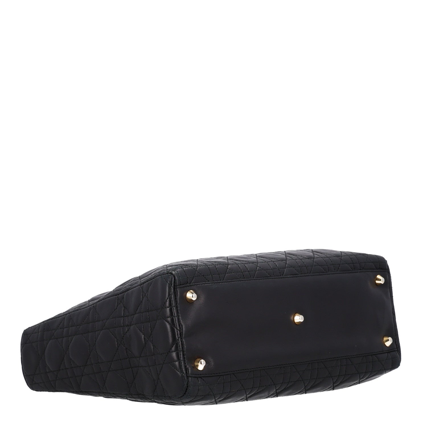 Christian Dior Lambskin Cannage Large Lady Dior Black 4 of 10