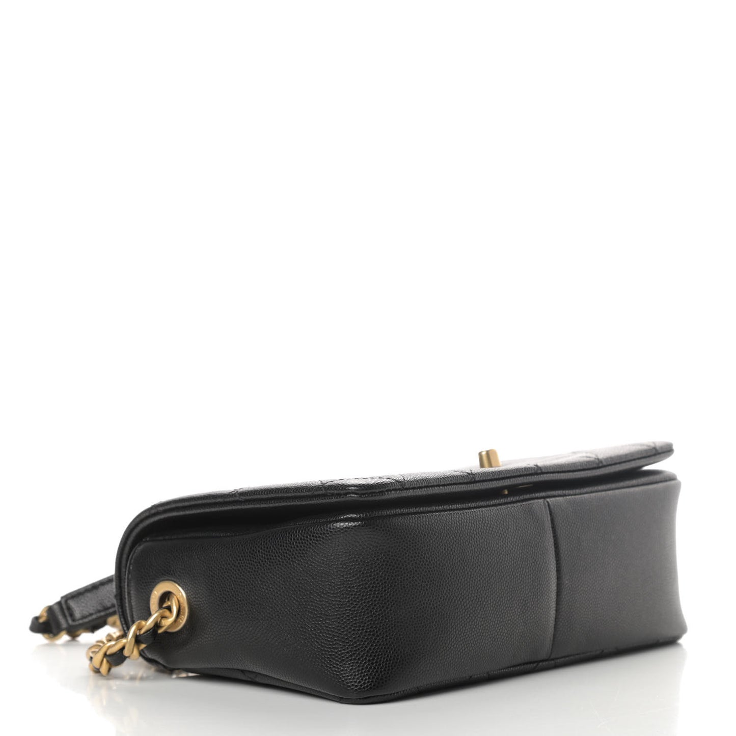 Caviar Quilted Small Fashion Therapy Flap Bag Black