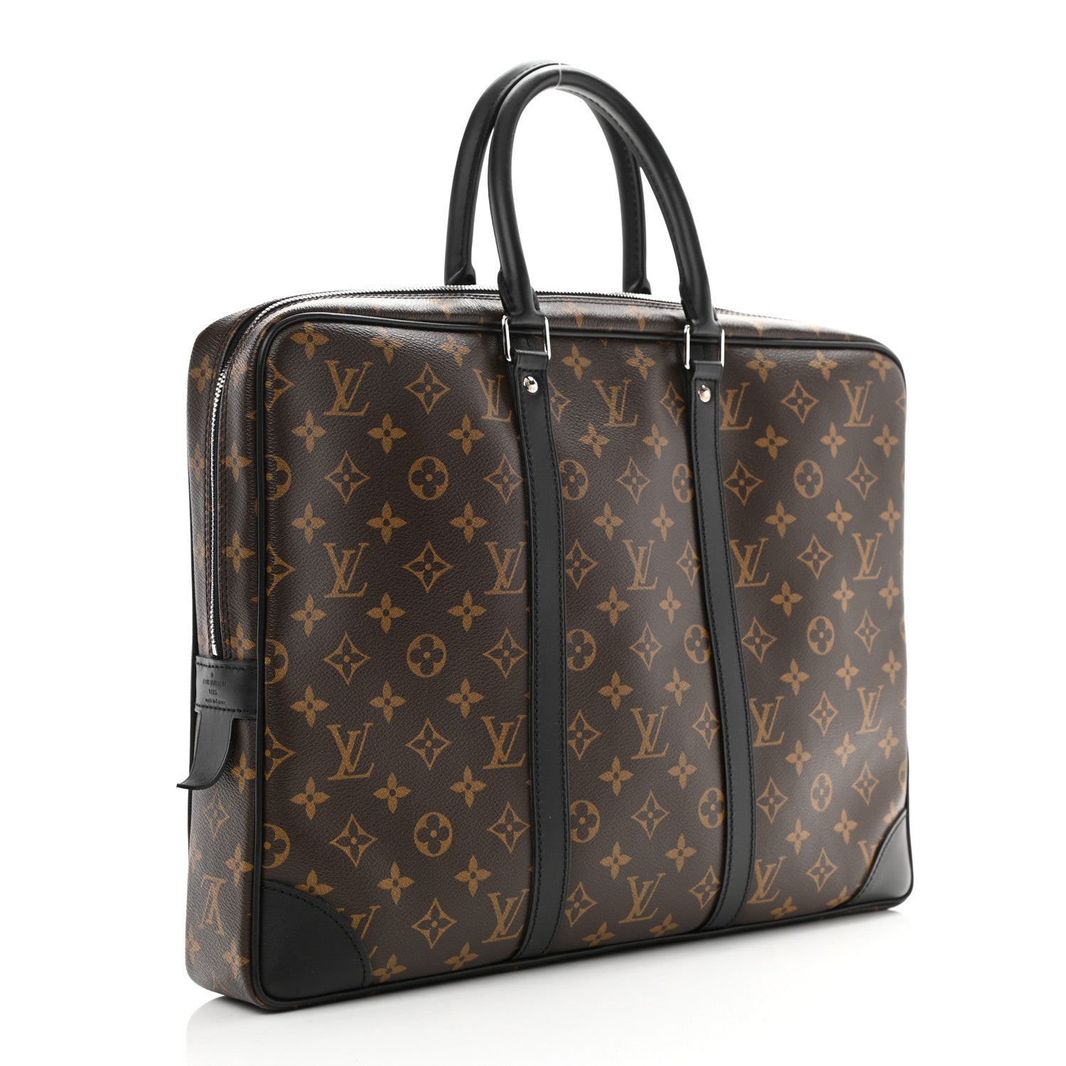Louis Vuitton Monogram Macassar Porte Documents Voyage Soft Briefcase 3 of 8