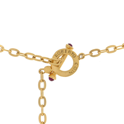 Roberto Coin 18K Yellow Gold Diamond Mother of Pearl Ariel's Heart of Hope Pendant Necklace Black 4 of 4