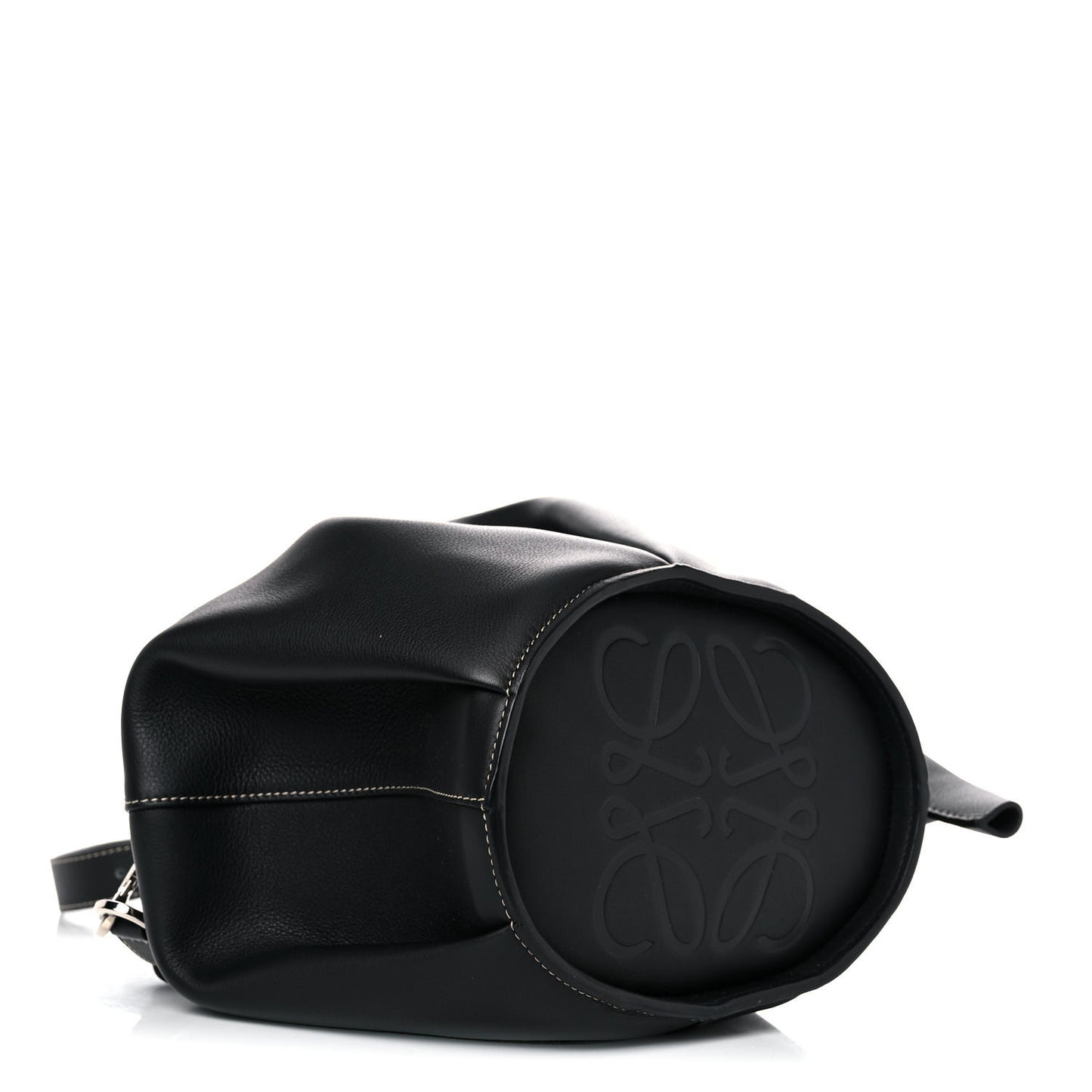 Calfskin Large Elephant Crossbody Bag Black