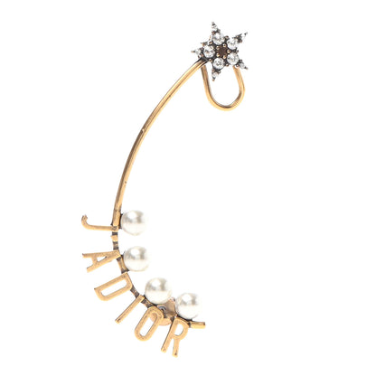 Christian Dior Pearl Crystal J'Adior Earring Gold 1 of 5