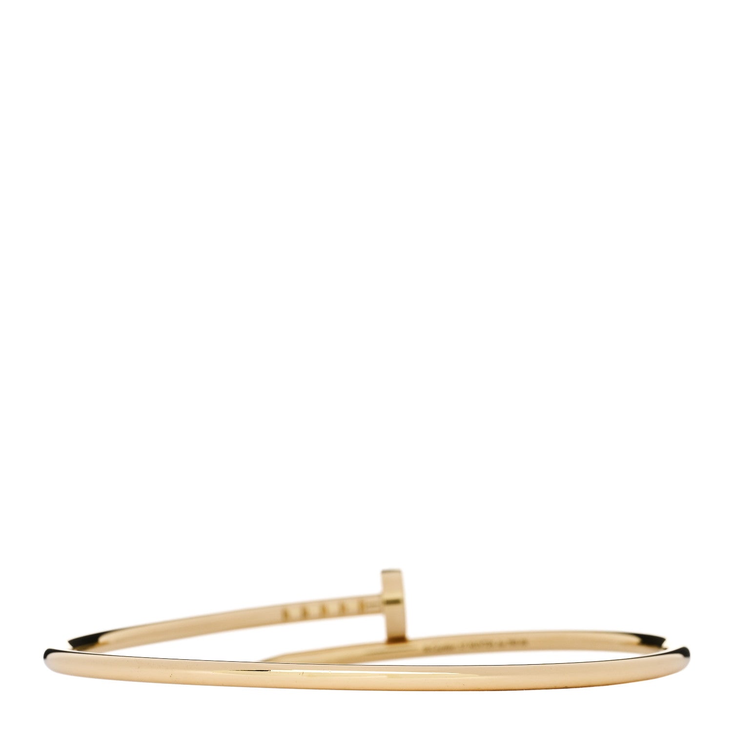 Cartier 18K Yellow Gold Small Juste Un Clou Bracelet 17 2 of 5