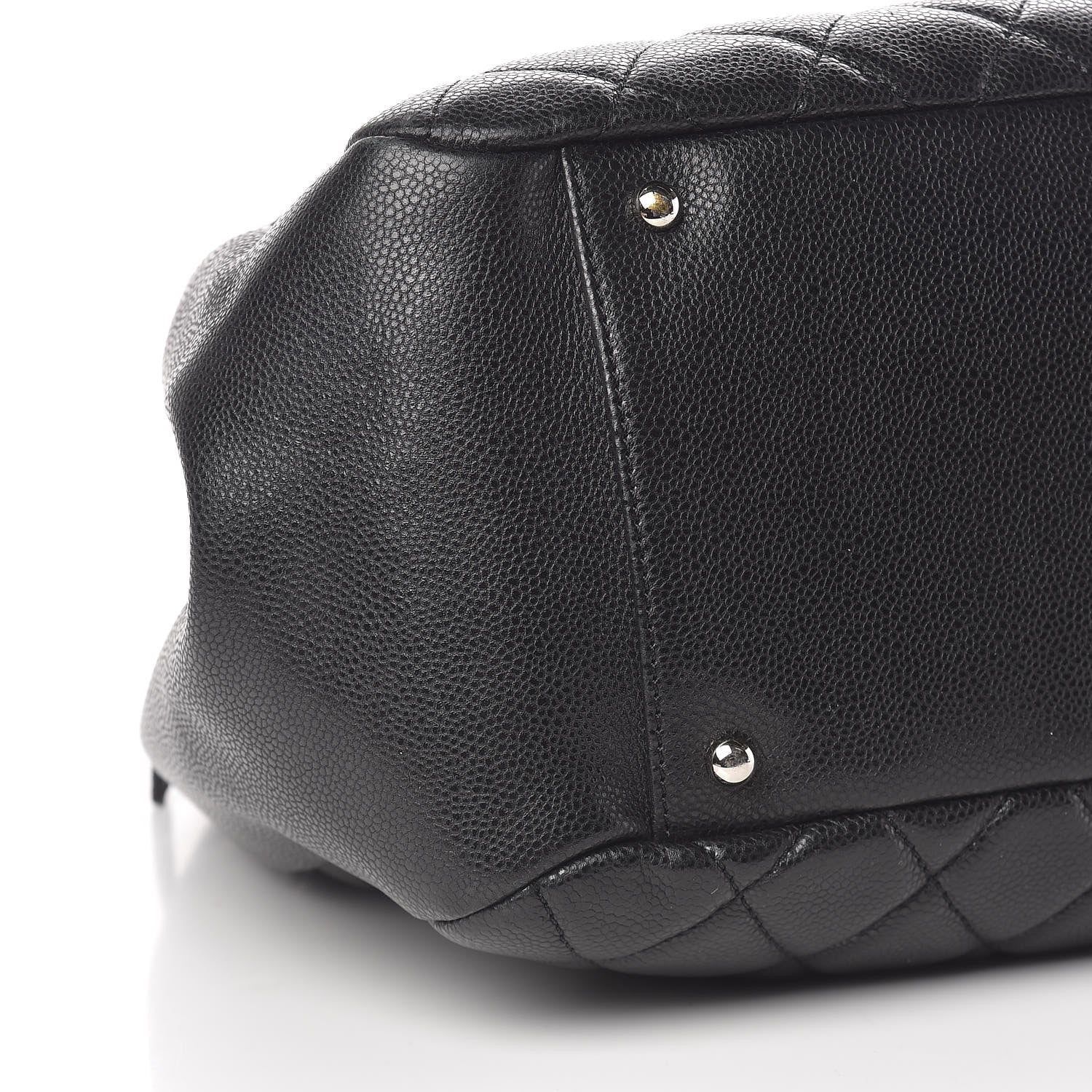 Chanel Caviar Quilted Framed Bowling Bag Black 9 of 12