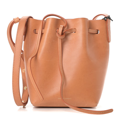 Mansur Gavriel Vegetable Tanned Calfskin Mini Mini Bucket Bag Cammello Sun 1 of 12
