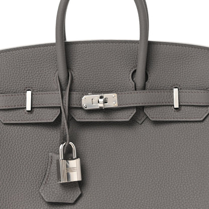 Hermes Togo Birkin 25 Etain 8 of 11