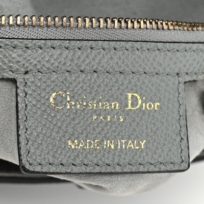 Christian Dior Grained Calfskin Saddle Bag Grey Stone 6 of 13