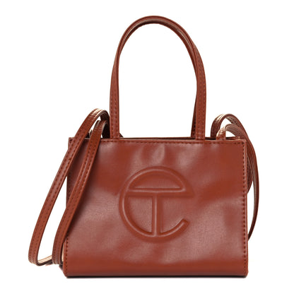 Telfar Vegan Leather Small Shopping Bag Tan 1 of 10