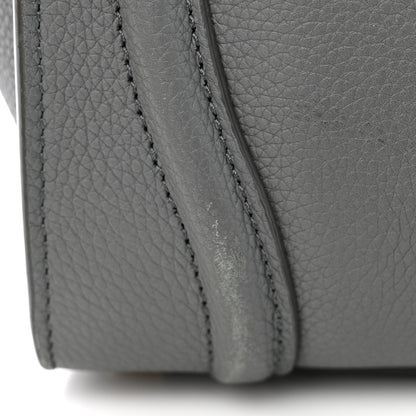 Celine Baby Drummed Calfskin Micro Luggage Kohl 13 of 15