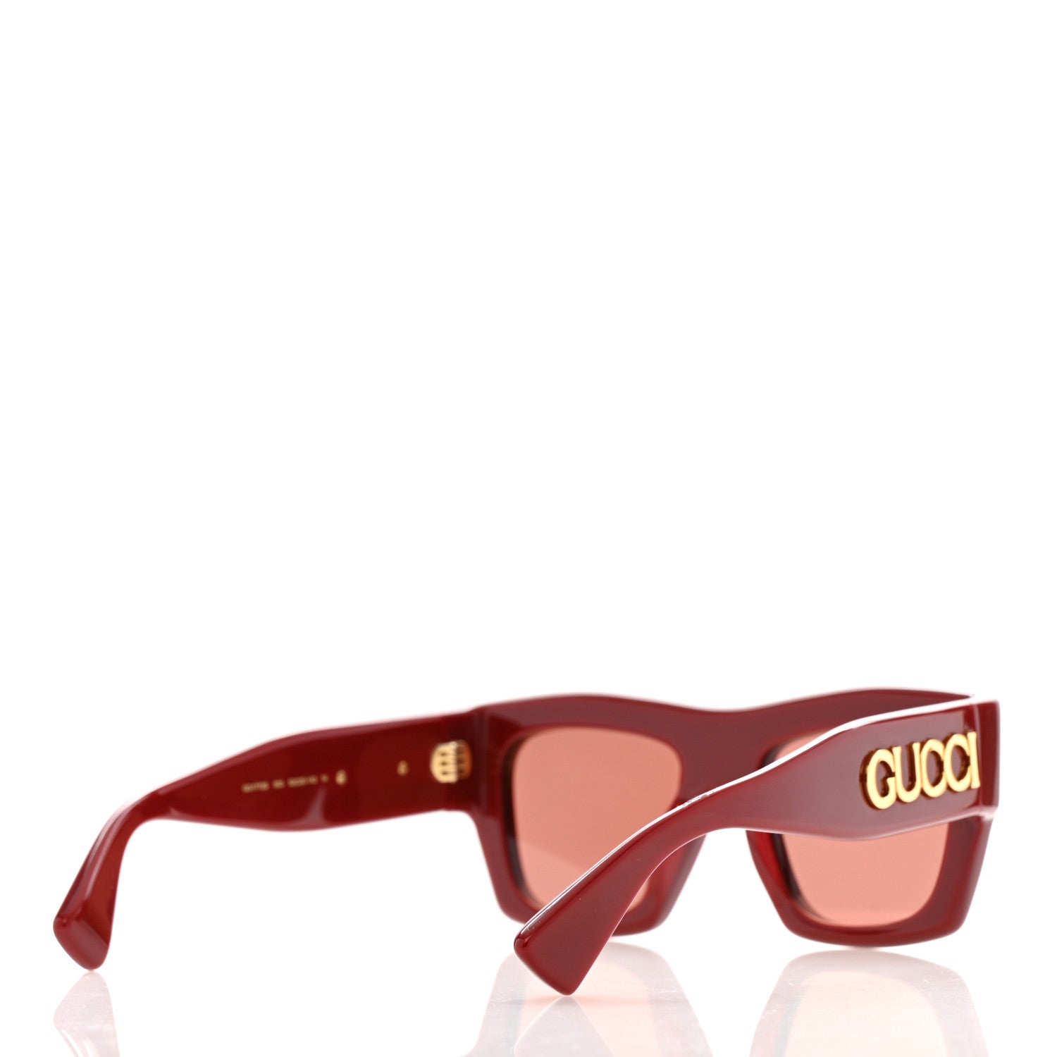 Gucci Acetate Square Sunglasses GG1772S Red 4 of 9