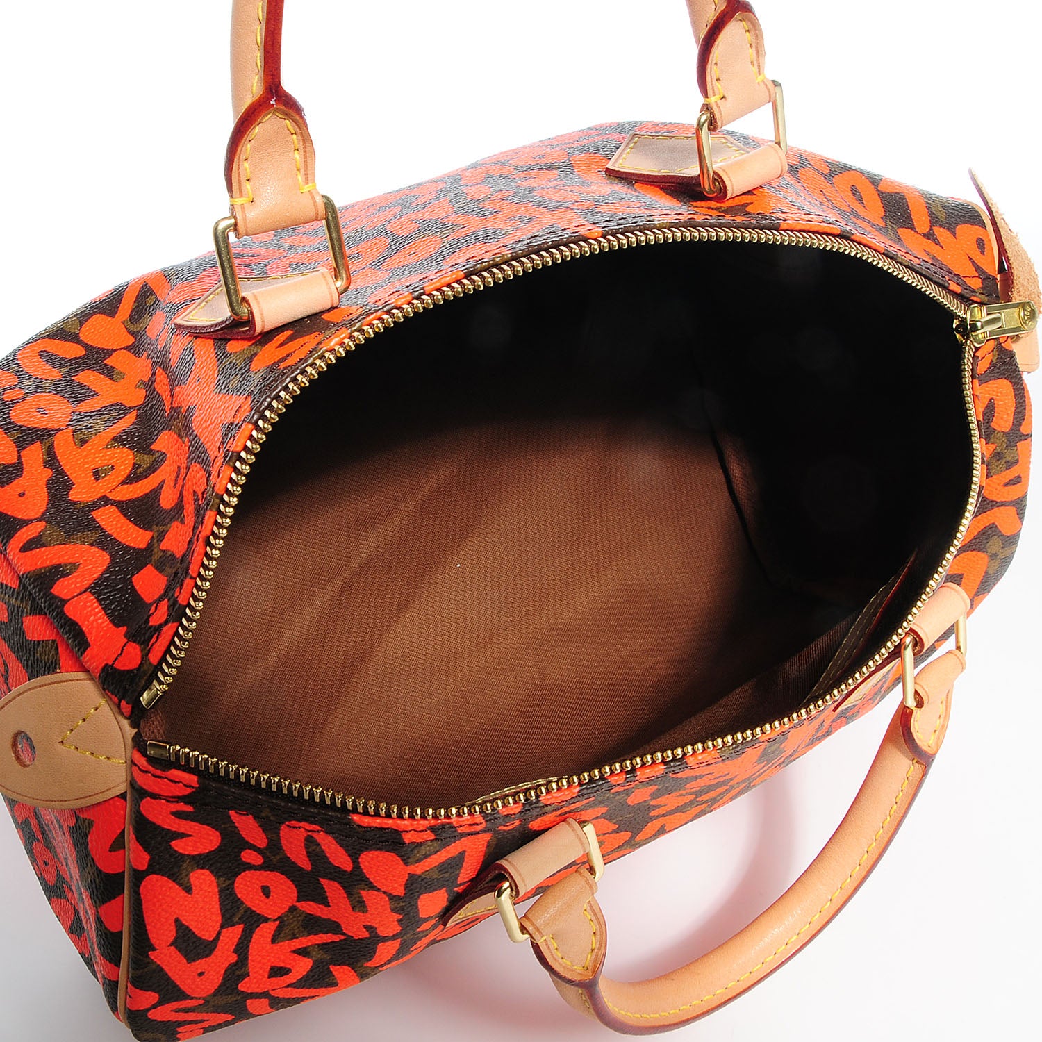 Louis Vuitton Monogram Graffiti Speedy 30 Orange 5 of 7