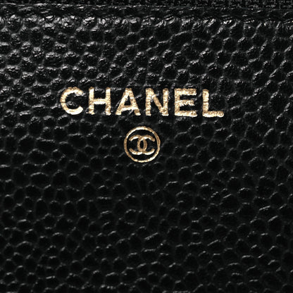 Chanel Caviar Quilted Wallet on Chain WOC Black 9 of 19