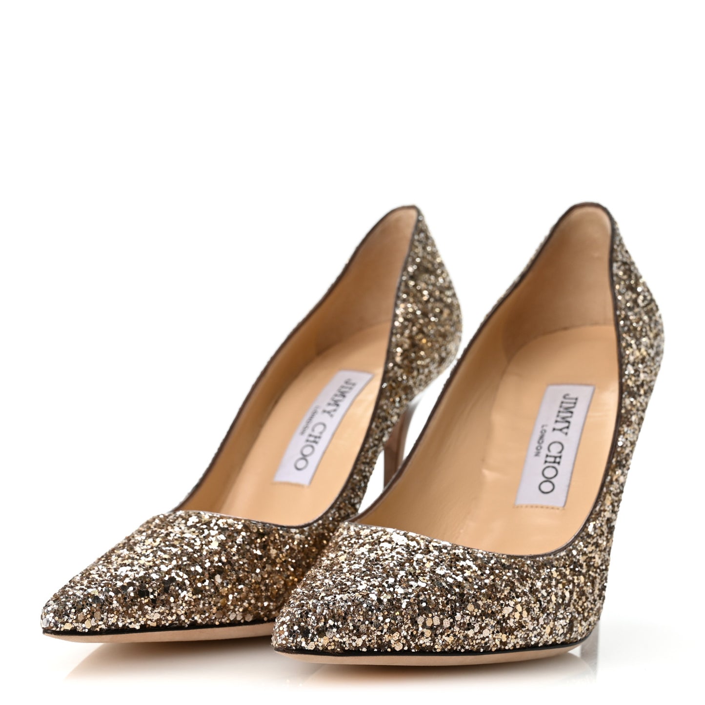 Coarse Glitter Abel Pumps 36.5 Antique Gold