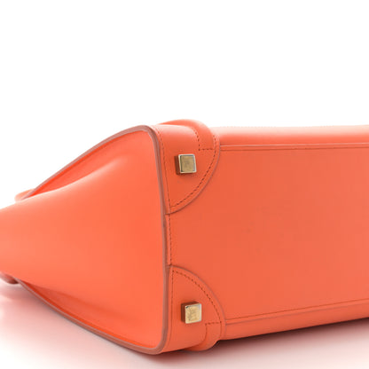 Celine Smooth Calfskin Mini Luggage Orange 8 of 9