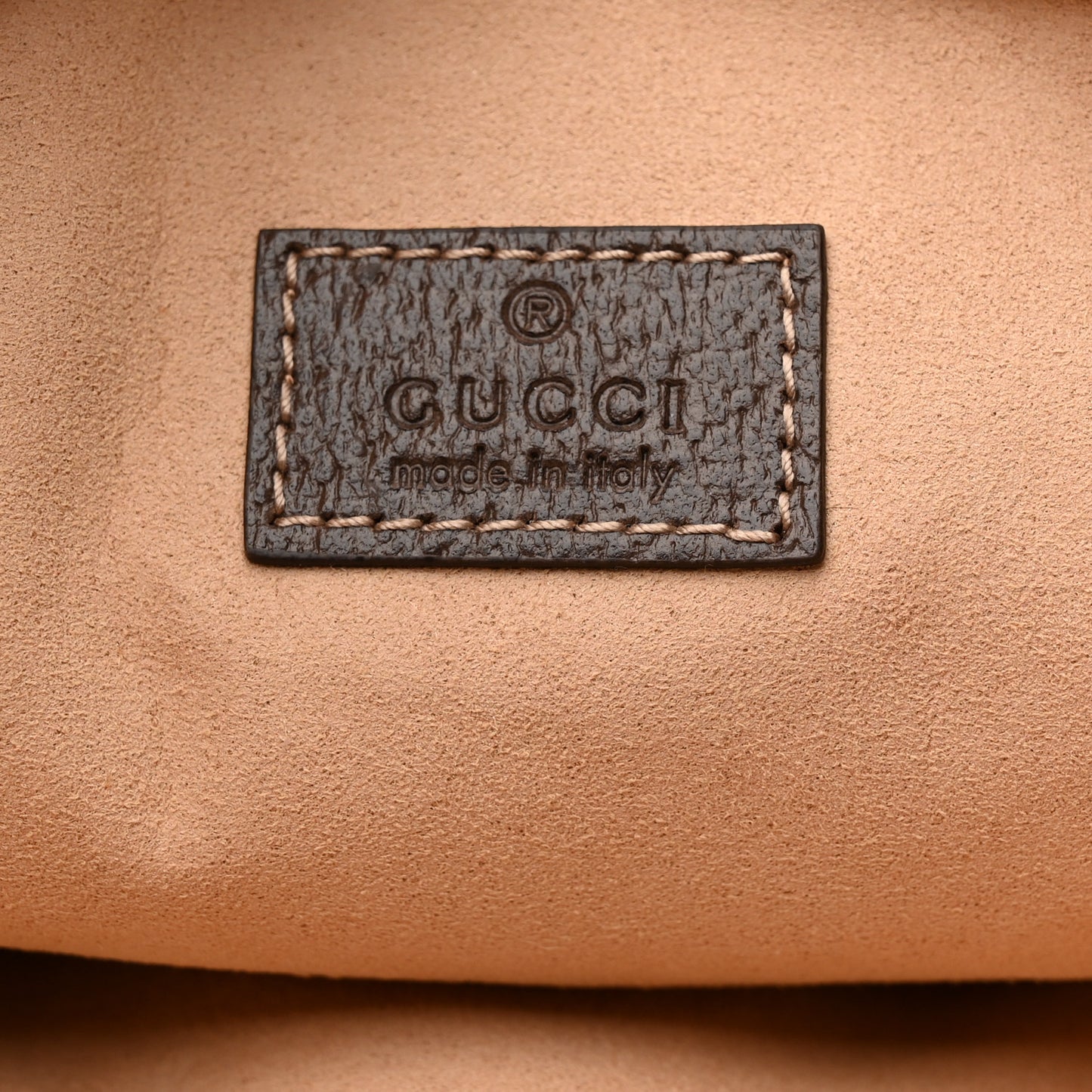 GG Supreme Monogram Large Ophidia Pouch Clutch Brown