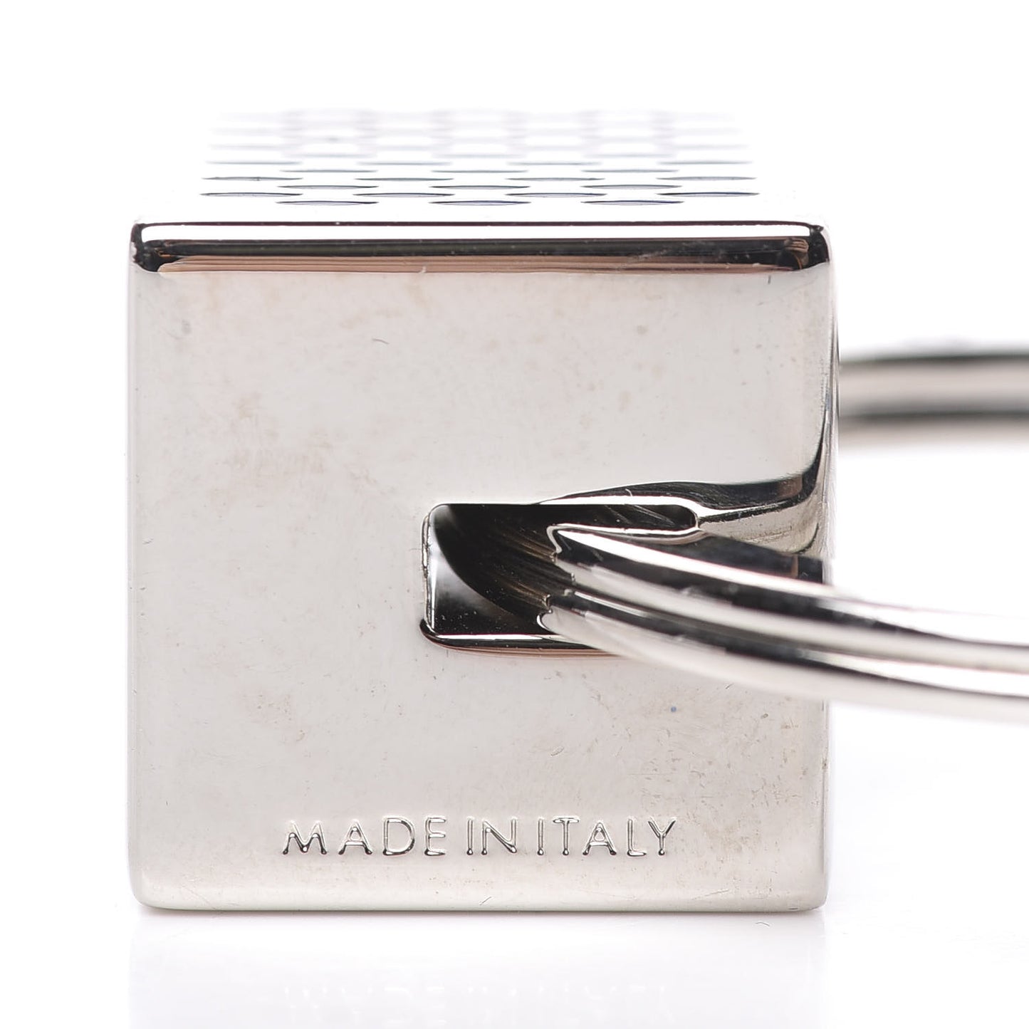 Damier Cube Key Holder Silver